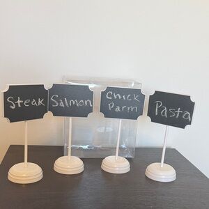 Chalkboard Table Signs with Stands